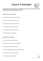 Vorschau - Arbeitsblätter - Temporal- & Lokalobjekt - Fantasiegeschichte (Satzgliederbestimmen) - Deckblatt