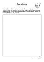 Vorschau - Arbeitsblätter - Fantasiebild zeichnen - Fantasiegeschichte (Wocheplan) - Deckblatt