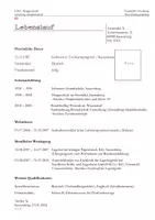 Vorschau - Stundenentwürfe - 128 Bewerbungstraining 6 - Beispiele Lebenslauf - Seite 1