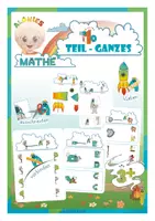 Vorschau - Arbeitsblätter - Teil-Ganzes-Beziehung ab 3 Jahren – Hälften, Viertel und Drittel | Schneiden und Kleben | Kita und Vorschule - Seite 1