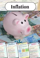 Vorschau - Mal- und Bastelvorlagen - Inflation – Infotext und Quiz - Deckblatt
