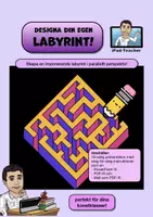 förhandsvisning - KONST - steg för steg: Designa din egen labyrint! (inkl. mall) - försättsblad