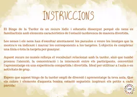 Vista previa - Juegos / Gamificación - Bingo de la tardor - página 1