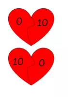 Vorschau - Spiele - Verliebte Zahlen und dazugehörige analoge Zahlen bis 20 - Seite 1