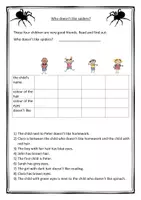 Vorschau - Arbeitsblätter - Who doesn't like spiders? - Logicals für den Englisch-Unterricht - Deckblatt