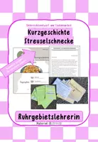 Vorschau - Stundenentwürfe - Stationsarbeit Kurzgeschichte Streuselschnecke Unterrichtsentwurf - Deckblatt
