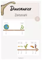 Vorschau - Poster - Dinosaurier: Zeitstrahl (Kl. 2/3) - Deckblatt