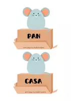 Vista previa - Tarjetas / Manipulativos - FAMILIA DE PALABRAS: ratones - página 2