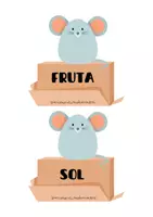 Vista previa - Tarjetas / Manipulativos - FAMILIA DE PALABRAS: ratones - página 3