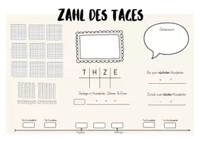 Vorschau - Arbeitsblätter - Zahl des Tages / Zahl der Woche ZR 1000 - Seite 3