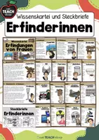Vorschau - Arbeitsblätter - Erfindungen von Frauen / Erfinderinnen - Wissenskartei - Deckblatt