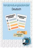 Vorschau - Anderer Materialtyp - Verabredungskalender Deutsch - Deckblatt