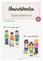Vorschau - Poster - Umziehkarten - Sportunterricht - Deckblatt