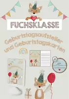 Vorschau - Anderer Materialtyp - Geburtstagsaufsteller - Geburtstagskarten - Fuchsklasse - Deckblatt