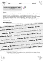 Vorschau - Experimente - Versuch zur Temperaturabhängigkeit von Enzymen / Enzymatik - Seite 1