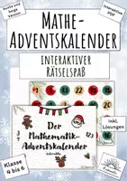 Vorschau - Spiele - Der interaktive Mathe-Adventskalender (Mathematik) - Deckblatt