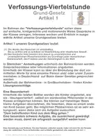 Vorschau - Arbeitsblätter - #demokratiestaerken: GG Artikel 1, leicht gemacht - Seite 1