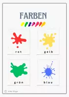 Vorschau - Arbeitsblätter - Farben benennen - Seite 1