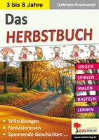 Vorschau - Arbeitsblätter - Das Herbstbuch | Herbst, Jahreszeiten, Igel, Eichhörnchen, Kastanien, Erntedank, Halloween, Sankt Martin, Nikolaus, Basteln | Kunst Sachunterricht Kindergarten Grundschule Klasse 1-3 - Deckblatt