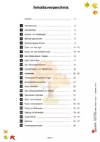 Vorschau - Arbeitsblätter - Das Herbstbuch | Herbst, Jahreszeiten, Igel, Eichhörnchen, Kastanien, Erntedank, Halloween, Sankt Martin, Nikolaus, Basteln | Kunst Sachunterricht Kindergarten Grundschule Klasse 1-3 - Seite 2