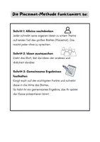Vorschau - Arbeitsblätter - Vorlage- Placemat-Methode/Gruppenarbeit/Kooperatives Lernen - Seite 1