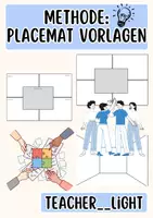 Vorschau - Arbeitsblätter - Vorlage- Placemat-Methode/Gruppenarbeit/Kooperatives Lernen - Deckblatt