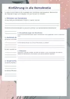 Vorschau - Arbeitsblätter - Demokratie - Präsentation mit Arbeitsblatt und interaktiven H5P Übungen - Seite 3