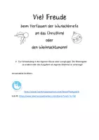 Vorschau - Arbeitsblätter - Wunschzettel für * Weihnachten * - Seite 1