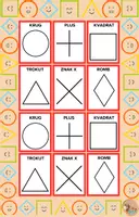 Vorschau - Mal- und Bastelvorlagen - GEOMETRIJSKI OBLICI - HRVATSKI - Seite 1