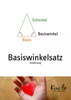 Vorschau - Arbeitsblätter - Einführung gleichschenklige Dreiecke und Basiswinkelsatz - Deckblatt