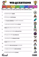Aperçu - Feuilles d'exercices - Wh- Questions en Anglais - 12 Questions - Fiche Pédagogique - Page 3