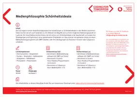 Vorschau - Stundenentwürfe - Medienphilosophie Schönheitsideale Arbeiten mit GIMP, Scratch und CoSpaces - Deckblatt
