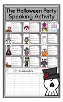 Aperçu - Feuilles d'exercices - The Halloween Party - Speaking Activity - Page de couverture