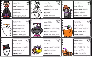 Aperçu - Feuilles d'exercices - The Halloween Party - Speaking Activity - Page 1