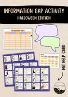 Vorschau - Spiele - Halloween: Information Gap Activity (Alle Klassenstufen) - Deckblatt