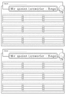 Vorschau - Arbeitsblätter - AB LW - Bingo - 2 - Seite 1