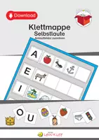 Vorschau - Arbeitsblätter - Klettmappe: Selbstlaute/Vokale (Königsbuchstaben) Anlautbilder zuordnen - Deckblatt