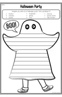 Vorschau - Arbeitsblätter - Halloween - Writing Templates - Seite 3