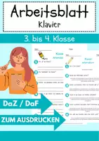 Vorschau - Mal- und Bastelvorlagen - Materialien Musik: Richtig-Falsch, Quizfragen und Diskussionsanlässe - Deckblatt