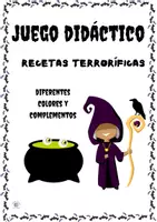 Vista previa - Juegos / Gamificación - JUEGO DIDÁCTICO HALLOWEEN: RECETAS TERRORÍFICAS - Portada