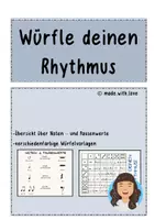 Vorschau - Spiele - Würfle deinen Rhythmus - Deckblatt