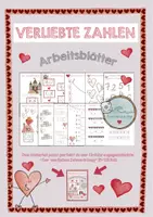 Vorschau - Arbeitsblätter - Verliebte Zahlen Arbeitsblätter - Deckblatt