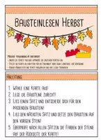 Vorschau - Aufgabenkarten - Bausteinlesen Herbst - Seite 1