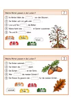 Vorschau - Aufgabenkarten - Bausteinlesen Herbst - Seite 3