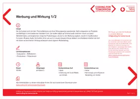 Vorschau - Stundenentwürfe - Werbung und ihre Wirkungsweise Teil I Werbeformate kennenlernen und anlysieren - Deckblatt