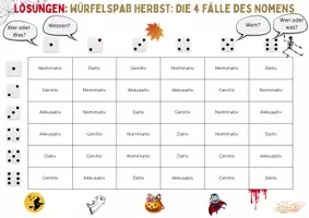 Vorschau - Spiele - Würfelspaß HERBST und HALLOWEEN die 4 Fälle des Nomens - Seite 3