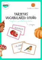 Vista previa - Tarjetas / Manipulativos - TARJETAS VOCABULARIO OTOÑO - Portada