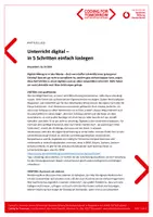 Vorschau - Merkblätter - Unterricht digital In 5 Schritten einfach loslegen - Deckblatt