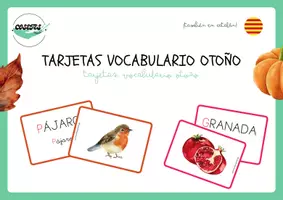 Vista previa - Tarjetas / Manipulativos - TARJETAS VOCABULARIO OTOÑO - página 1