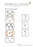 Aperçu - Apprentissages en autonomie - 7x fiches dénombrement de collections jusqu'à 10 L'ESPACE - Page 2
